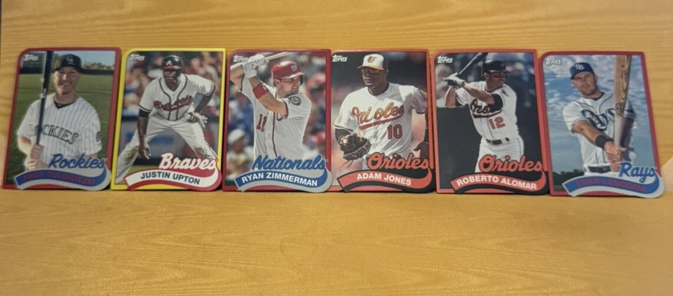 2014 Topps 1989 Throwback Mini Die-Cut Lot (31) Verlander Sale Schmidt Henderson - Image 3 of 4