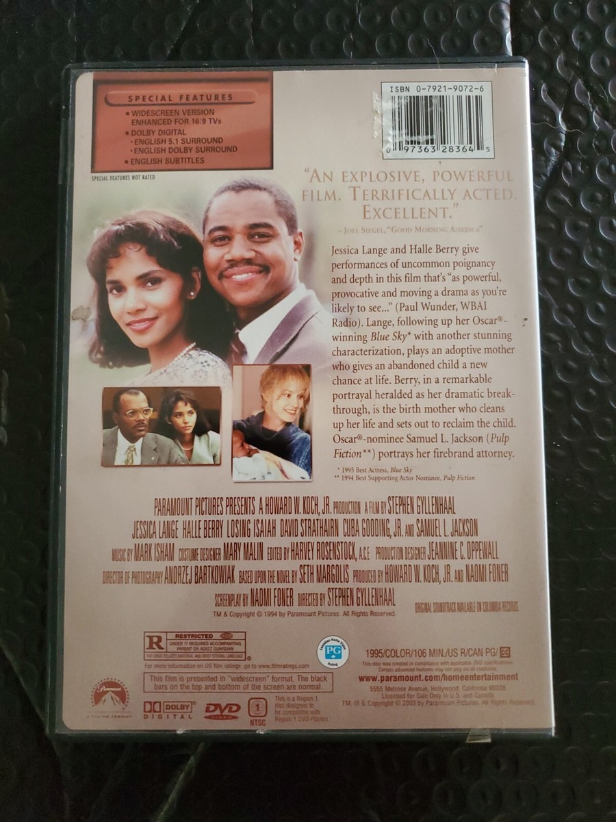 Losing Isaiah DVD, 2003: Halle Berry, Jessica Lange, Samuel L