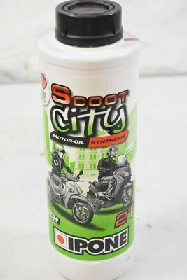 Huile moteur IPONE 2T SCOOT CITY synthesis senteur fraise 1 litre ref:962F - Photo 1/2
