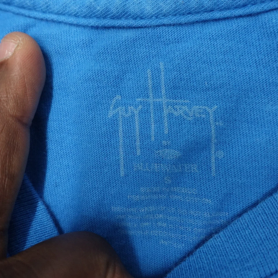 Guy Harvey T-Shirt Men's Size Small Blue Crew Neck Short Sleeve Graphic Print - Image 4 of 4