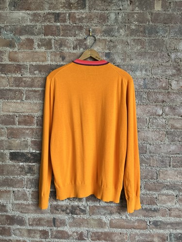 PS Paul Smith Men’s Light Sweater, Sz Medium, Orange 100% Cotton - Picture 5 of 9