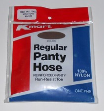 Vintage 1980s 80s Pantyhose Kmart Medium Tall Regular Women Girls Retro Fashion