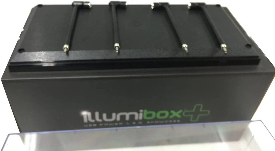 Illumibox MJ14001 Showcase 1: 18 x+ USB Powered Led Black Base Display, Clear - Image 3 of 4