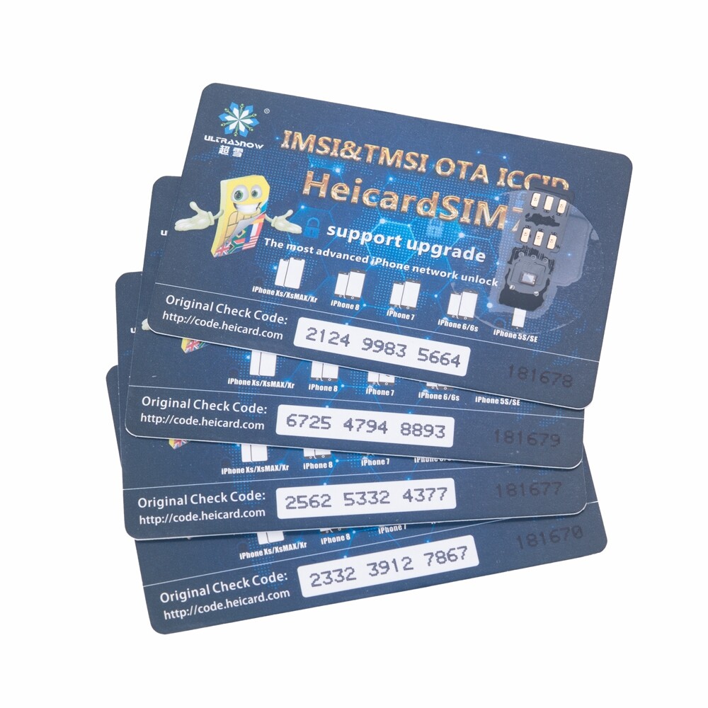 HEICARD UNLOCK Chip for iPhone X XS 8 7 Plus Unlocking Sim Card Newest ICCID - Picture 9 of 12