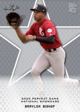 10-Count Lot Braylon Bishop 2020 Leaf Perfect Game NIKE All-American Rookies