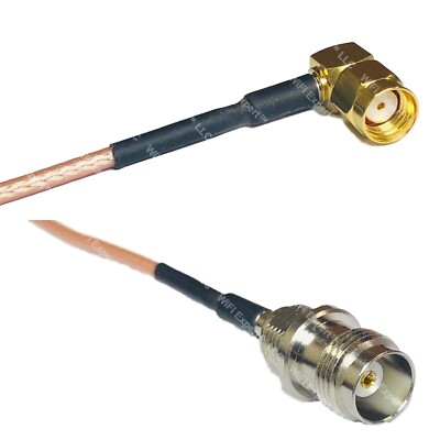 RG316 RP-SMA MALE ANGLE to TNC FEMALE RF Cable Rapid-SHIP LOT