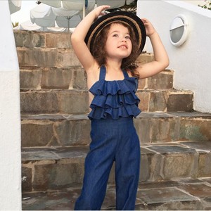 Toddler-Kids-Baby-Girl-Ruffles-Sleeveless-Romper-Denim-Overalls-Jumpsuit-Outfits