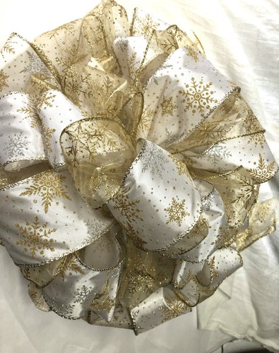 Ribbon Christmas Tree Topper Bows with streamers Large selection-fast shipping - Picture 94 of 155