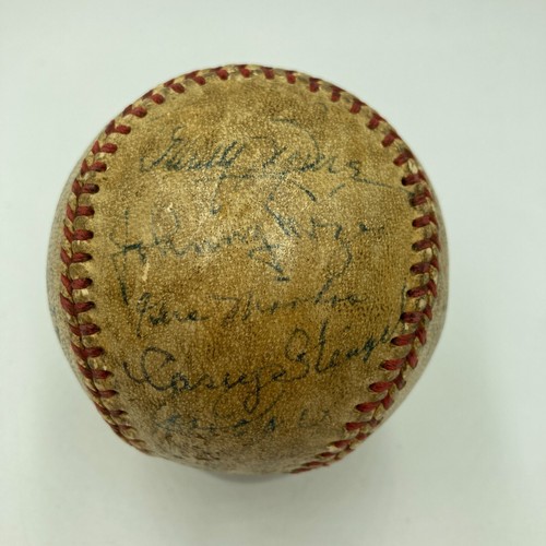 1950 New York Yankees Serie Mundial Campeones Equipo Firmado AL Béisbol Certificado de Autenticidad JSA - Imagen 6 de 10