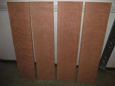 1/8", 1/4", 3/8", 1/2 PREMIUM BLACK CHERRY THIN DIMENSIONAL LUMBER WOOD PACKAGES