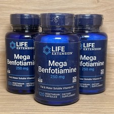 Mega Benfotiamine 250mg Life Extension 3X120 ...