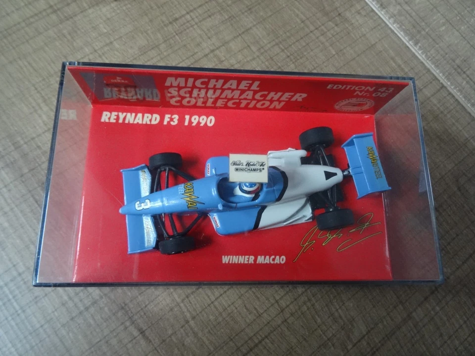 MINICHAMPS 1:43 REYNARD F3 (#8) M. SCHUMACHER WINNER MACAO 1990 ED.43 N° 08 - Photo 3/4