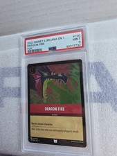 Disney Lorcana EN 1 The First Chapter Dragon Fire 130 FOIL PSA 9