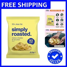 Triple Cooked Mature Cheddar & Red Onion Crisps - Guilt-Free Snack 12-Pack