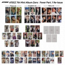Tarjeta fotográfica oficial ATEEZ 7th Mini Album Zero: Fever Part.1 reedición tarjeta QR