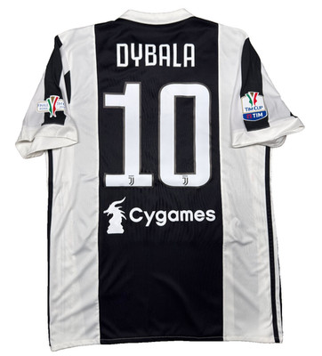 Adidas Juventus DYBALA Final Tim Cup Roma 2018 vs Milan M Jeep football shirt