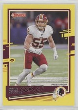 2020 Panini Donruss Dollar Tree Press Proof Yellow Cole Holcomb #242 c2a