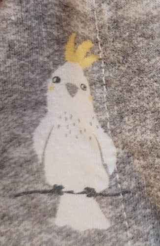Magnetic Me Kakadu Vogel Bambus Pyjama Größe 6-9 Monate grau gelb Baby gebraucht, in einwandfreiem Zustand - Bild 5 von 5