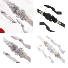 Cintura da sposa elegante, cintura per abito da sposa per ragazze che