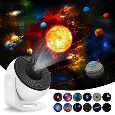 LED Sternenhimmel Projektor, HD Skylight Projector 13 in 1 Planet Discs Galaxy