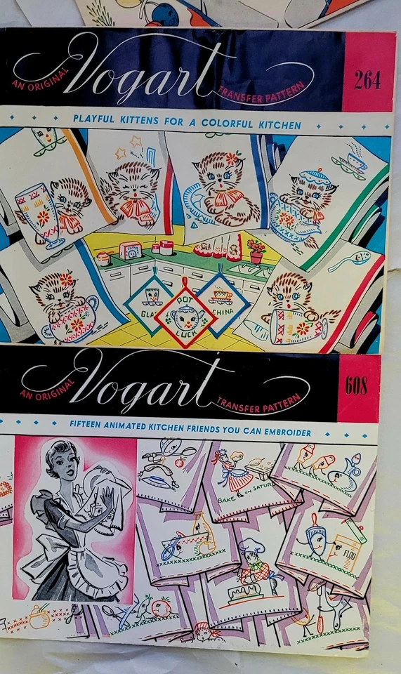 Lote De 21 Transferencias De Hierro Look Hot Vintage Tía Martha Vogart + Otros Completos Foto 2 de 4