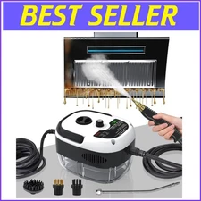 High Power 2500W Steam Cleaning Device - Fast 10-Second Heating & 3 Brush Heads