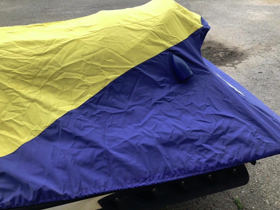 1996-2002 Sea-Doo GTX OEM Blue/Yellow PWC Storage Cover 97 98 99 00 01 - Image 3 of 4