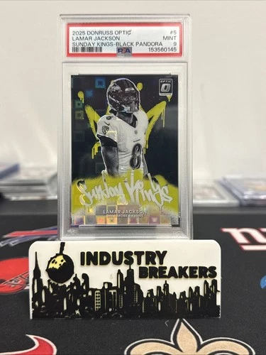 2025 Optic Lamar Jackson Black Pandora (PSA 9)