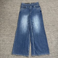 Halara Jeans Women Medium High Rise Wide Leg Relaxed Baggy Pull On Lightweight