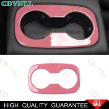 Para Chevy Trax 2023-2026 Rosa Brillante Trasero Portavasos de Agua Panel Cubierta Borde 1 PIEZA