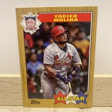 2022 Topps Series 2 Yadier Molina Box Topper #OTAS-22 Oversized 1987 All-Star