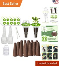 Deluxe 67-Pc Seed Pod Kit - Grow Sponges, Domes, Labels & More for Hydroponics 17.09 per gallon