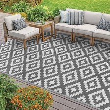Wetterfester Outdoor-Teppich, faltbar & waschbar, f&uuml;r Balkon/Garten/Camping