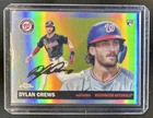2025 Topps Chrome Platinum Dylan Crews Image Variations RC Rookie #244 Nationals