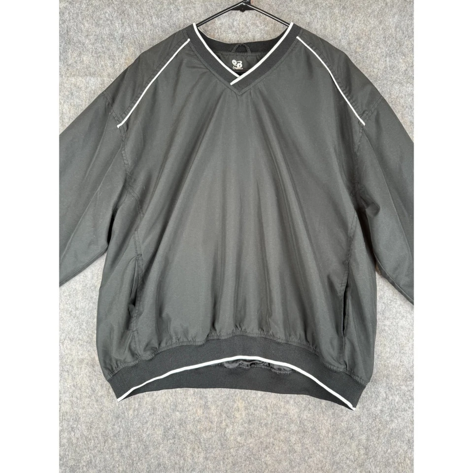 Барсук Sport ветровка куртка мужская средний черный v-образным вырезом длинным рукавом пуловер - Изображение 4 из 4