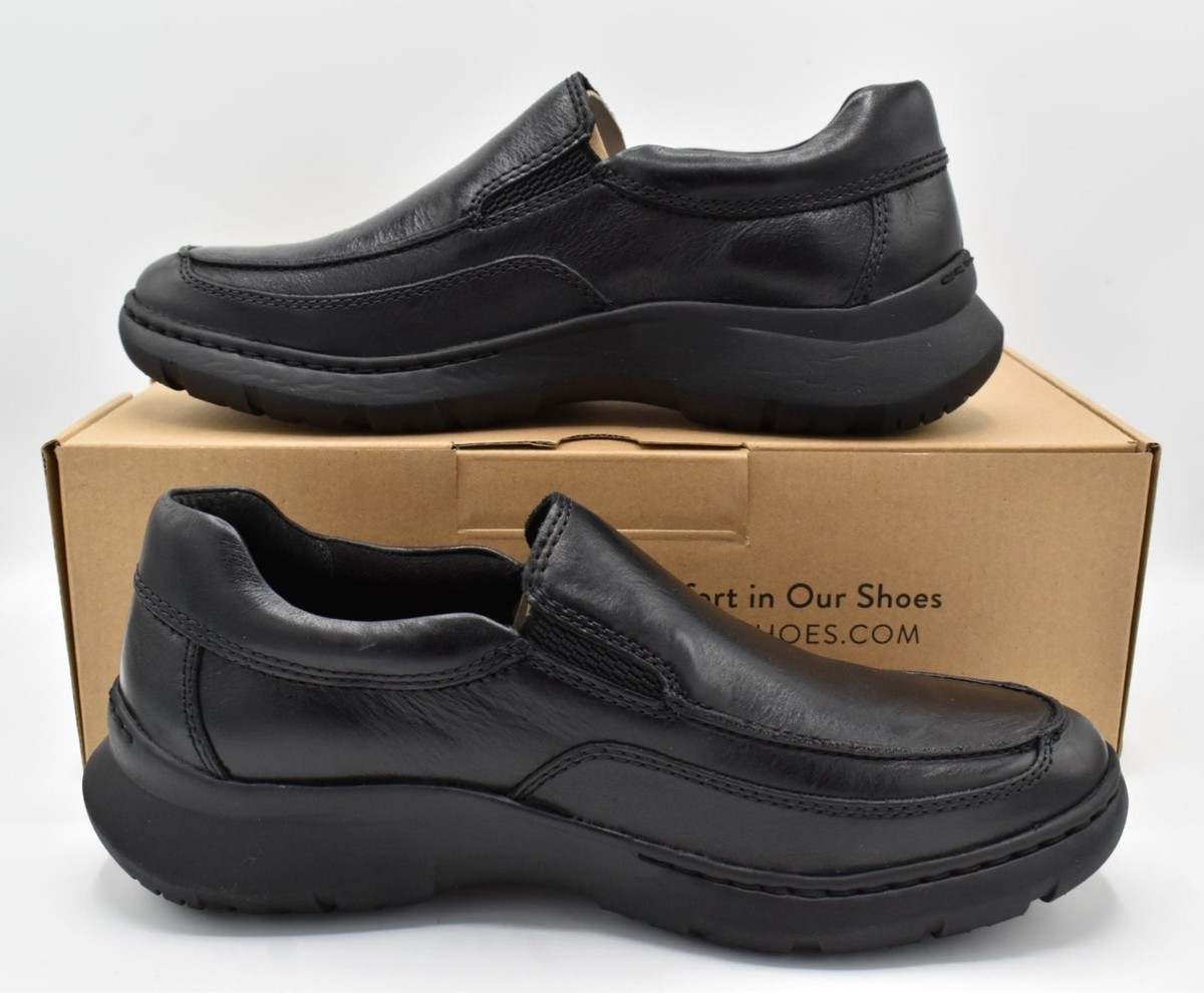 Born Mens Size 10.5 Cambridge Black Full Grain Leather Slip  display picture 1
