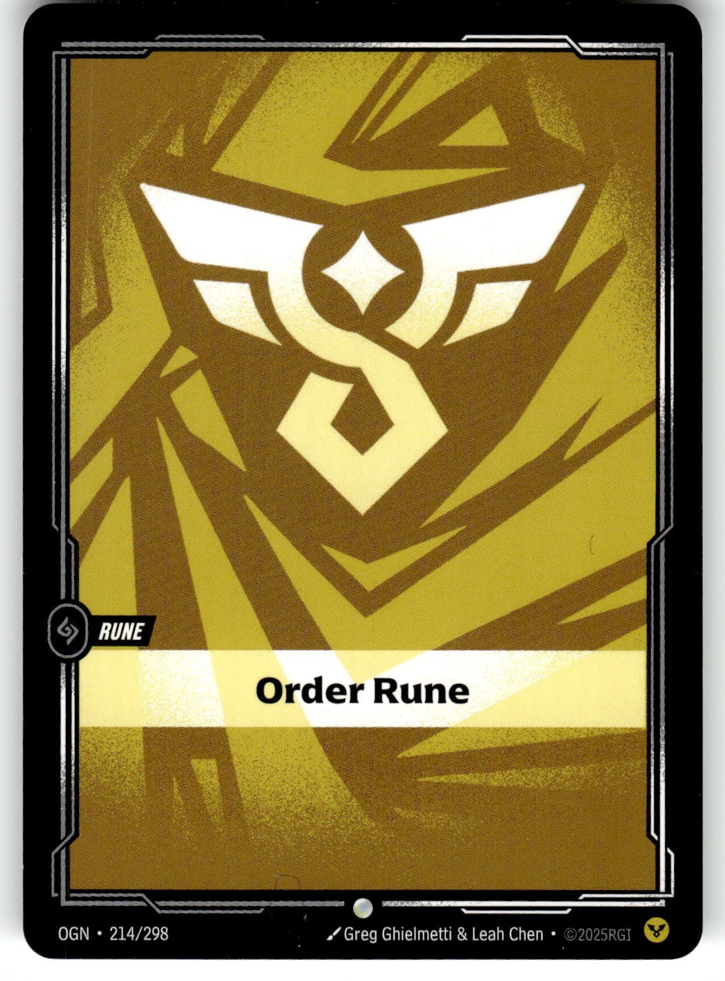 2025 League of Legends - Origins Card OGN-214 C Order Rune