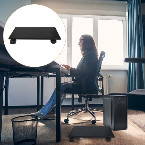 Computer Host Bracket Pc Stand for Floor Cpu with Casters Wheels Adjustable - Afbeelding 2 van 12