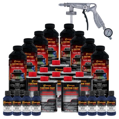 35048 Navy Blue Urethane Spray-On Truck Bed Liner, 2 Gallon Kit with Spray Gun