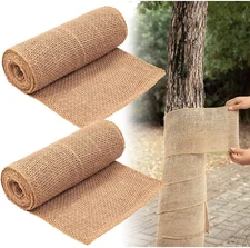 2 Rolls Burlap Tree Protector Wraps, 7.8" × 9.8' Winter Trunk 2PCS 