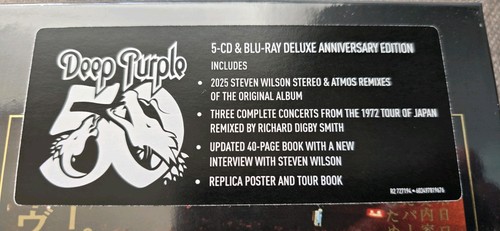 DEEP PURPLE MADE IN JAPAN 50th DELUXE ANNIVERSARY ED 5CD & BLU-RAY BOX SET NEU - Bild 3 von 6