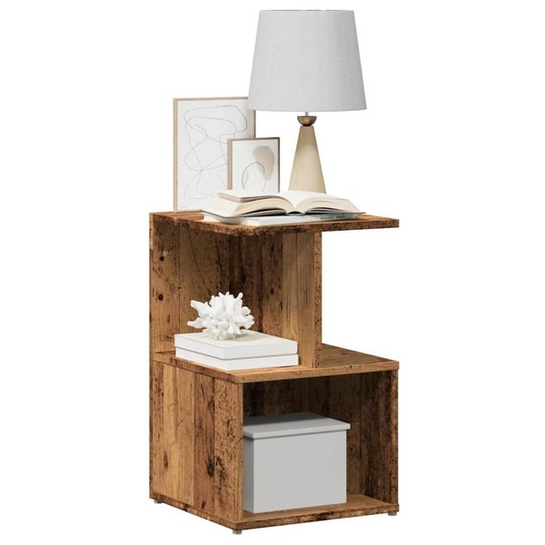 Nachttisch Altholz-Optik 35X35X55 Cm Holzwerkstoff-image