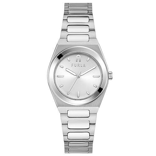 Orologio Furla TEMPO PAIR Quadrante Argento Quarzo 33MM WW00014004L1 Donna - Foto 1 di 7