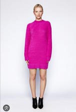 Sugar Lip Women's Pink Ribbed Sweater Mini Dress SIZE SMALL 