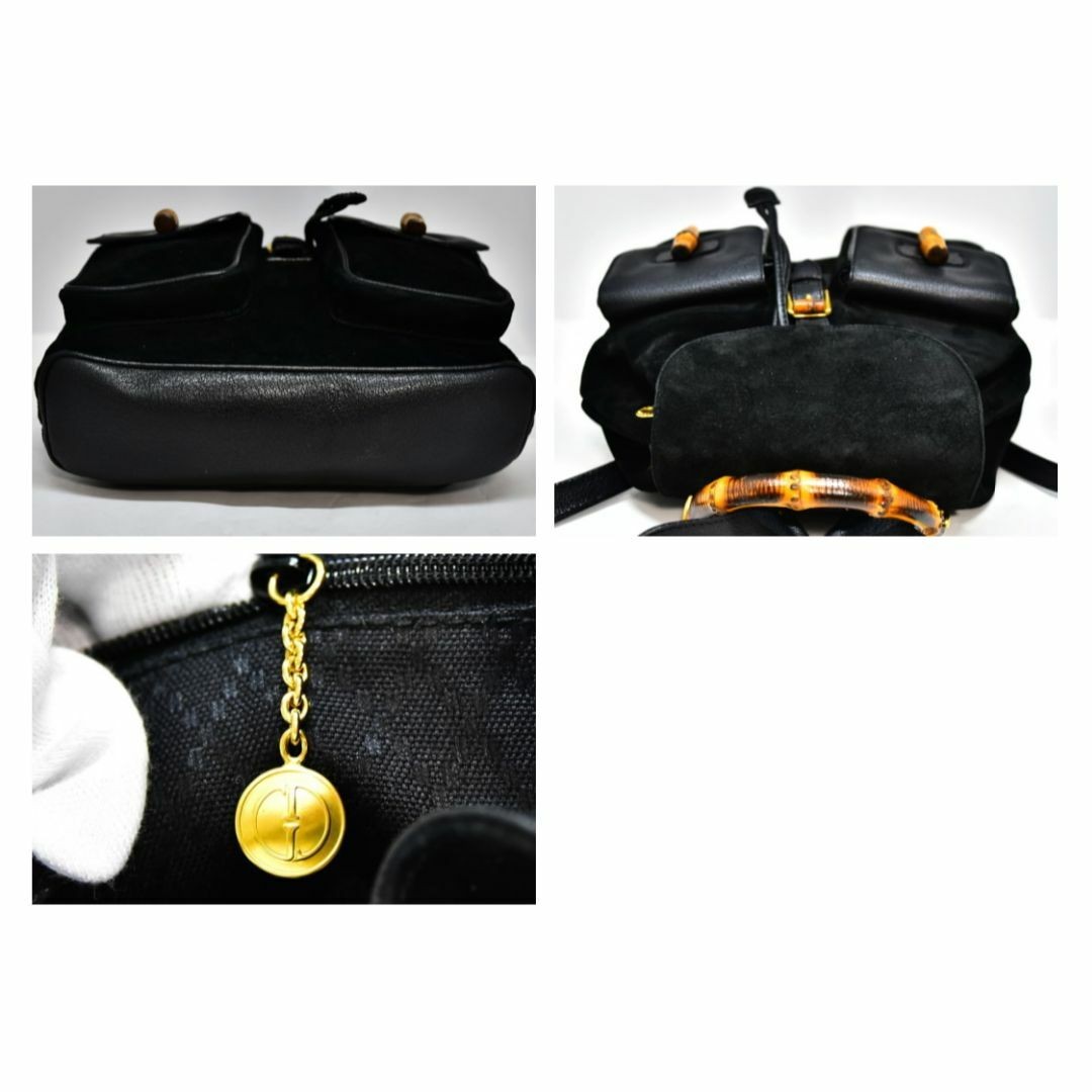 Authenticated GUCCI Bamboo Backpack Back Skin - image 10