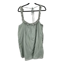 Reformation Dress Tucker sleeveless eyelet ruffle minidress X-Large XL 