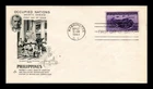 DR JIM STAMPS US COVER PHILIPPINES OCCUPIED NATIONS FDC SCOTT 925 ARTCRAFT