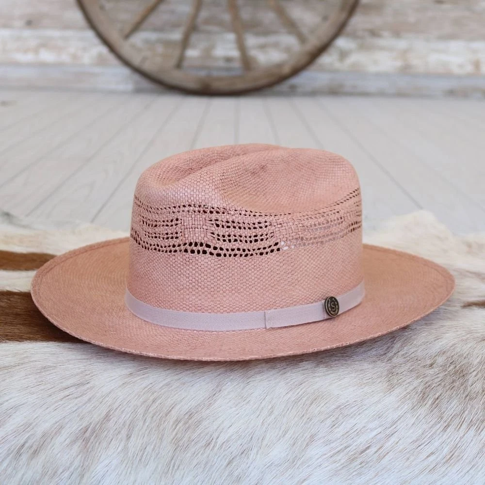 Pink Straw Fedora Hats for Women for sale | eBay display picture 2