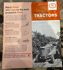 John Deere 1010 3010 Grove & Orchard Tractor for 1962 Brochure DCPA26