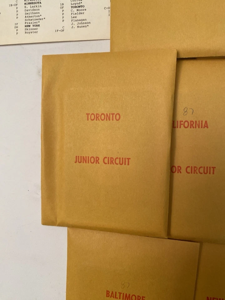 1987 APBA BASEBALL Card Set Complete 26 Team Puckett Gwynn Schmidt Ripken Boggs - Image 4 of 4